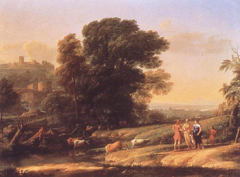 Claude Lorrain Landscape with Cephalus and Procris Reunited by Diana sdf oil painting picture